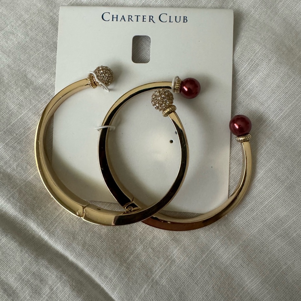Charter Club Gold Bangles. Brand new